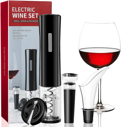 🍷🍇Kit Sacacorchos Eléctrico para Vino