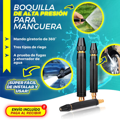 BOQUILLA DE ALTA PRESIÓN 💦Rociador De Alta Presión Negro