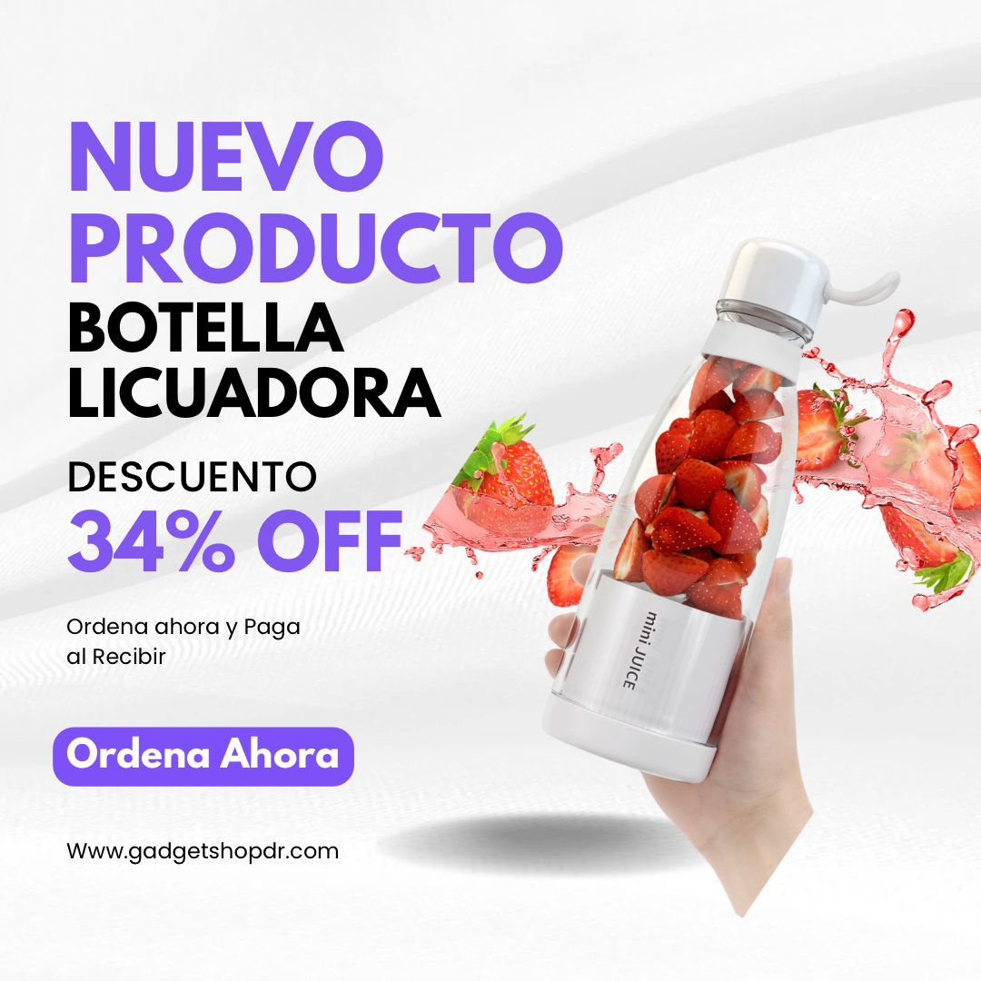 MINI BOTELLA LICUADORA PORTATIL  RECARGABLE 🥭 🍏